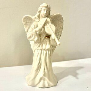 Lenox Angel Playing the Violin, Ivory Porcelain, 6" Tall, EUC, No Box